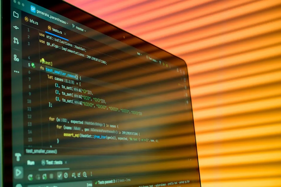 Code and text displayed on a computer screen.